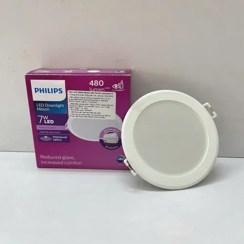 Khám phá Ánh sáng Tinh hoa: Đèn downlight âm trần Led Philips Meson IO 59445 D90 7W – Chạm đến Sự hoàn hảo của không gian sống.