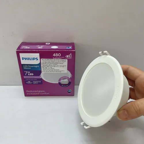 Khám phá Ánh sáng Tinh hoa: Đèn downlight âm trần Led Philips Meson IO 59445 D90 7W – Chạm đến Sự hoàn hảo của không gian sống.