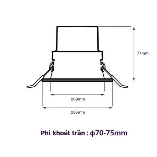 Trải Nghiệm Ánh Sáng Hoàn Hảo. Đèn Spotlight Âm Trần Chiếu Điểm LED Philips RS280 G2: Khám Phá Vẻ Đẹp Tinh Tế!