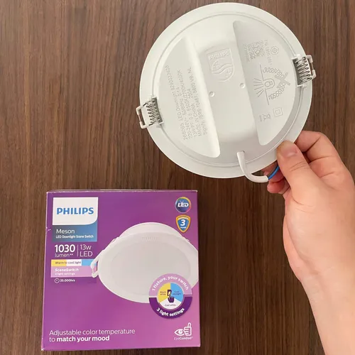 Khám phá Đèn Downlight âm trần đổi màu LED Philips Meson SSW D125: Ánh sáng định hình mọi không gian sống đẳng cấp