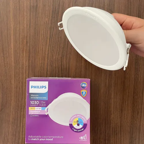 Khám phá Đèn Downlight âm trần đổi màu LED Philips Meson SSW D125: Ánh sáng định hình mọi không gian sống đẳng cấp