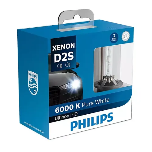 D2S 85122 WX S2 85V 35W 6000K	- Bộ 2 Bóng đèn pha xe ôtô xe hơi Xenon Philips ULTIMATE WHITE LED D2S 85122 WX S2 85V 35W ánh sáng trắng 6000K