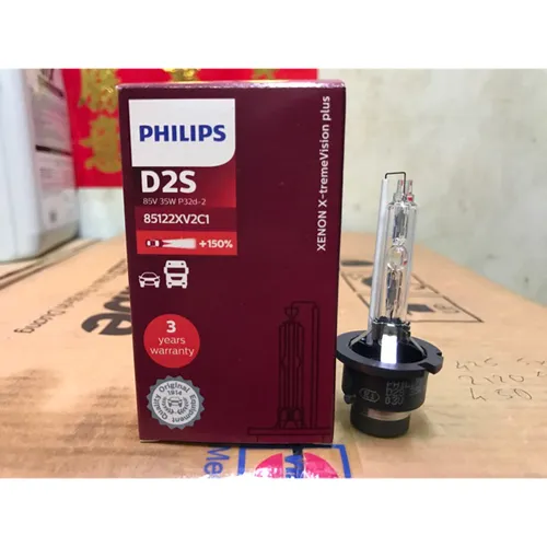 D2S 85122 +150% 85V 35W 4800K - Bóng đèn pha xe ôtô xe hơi Xenon Philips D2S 85122 +150% 85V 35W ánh sáng trắng 4800K