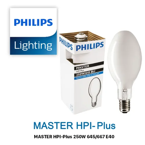 Bóng đèn cao áp Metal Halide Philips dạng bầu HPI Plus 250W 645/667