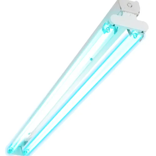 Bộ máng đèn diệt khuẩn khử trùng tia cực tím UV-C có chóa phản quang 2x1m2 Philips TUV 36W SLV/6 R phòng chống dịch Covid 19