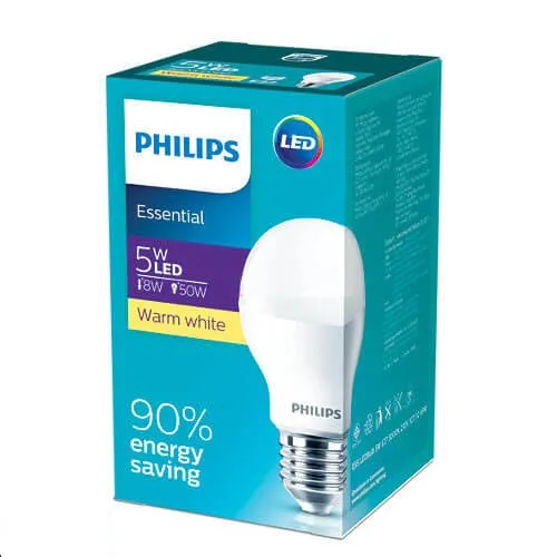 Combo 12 Bóng đèn Led Bulb Philips 5W E27 6500K 230V A60