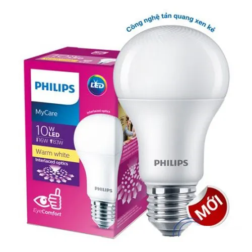 Bóng đèn Philips LED MyCare 10W 6500K E27 A60