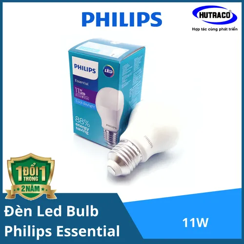 Combo 12 Bóng đèn Led Bulb Philips Essential 11W E27 6500K 230V A60 APR - Ánh sáng chất lượng, êm dịu cho mắt