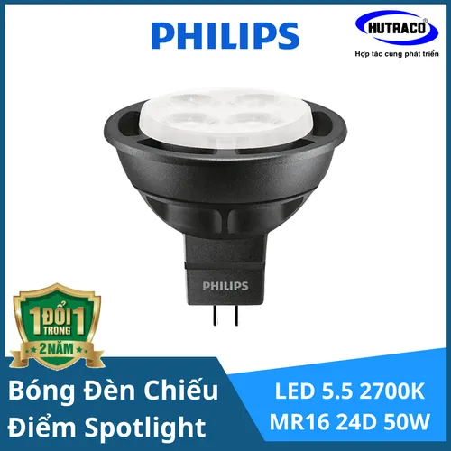Bóng đèn chiếu điểm Spotlight  Philips MASTER LED 5.5-50W 2700K MR16 24D