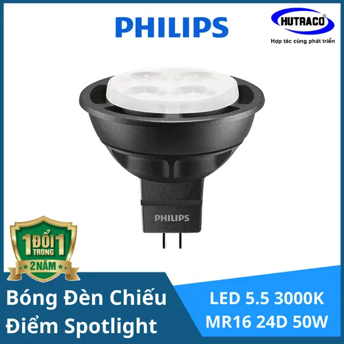 Bóng đèn chiếu điểm Spotlight  Philips MASTER LED 5.5-50W 3000K MR16 24D