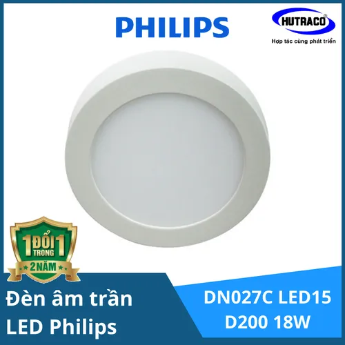 Đèn downlight lắp nổi LED Philips DN027C LED15 D200 18W