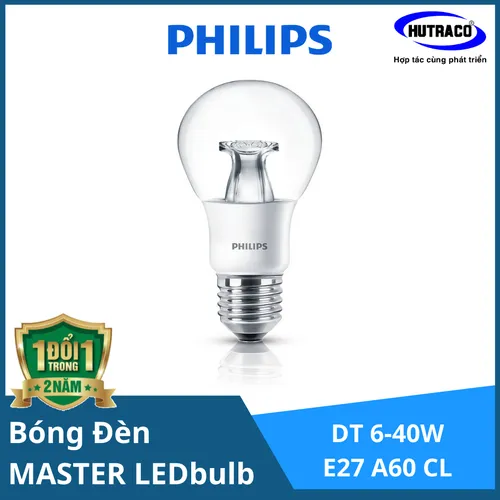Bóng đèn  Philips MASTER LEDbulb DT 6-40W E27 A60 CL
