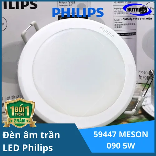 Đèn downlight âm trần LED Philips 59447 MESON 090 5W