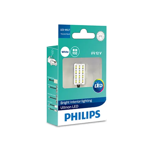 LIGHT 12957- Bóng đèn nội thất xe ô tô/ xe hơi Philips Ultinon LED LED LIGHT 12957 12V 6000K