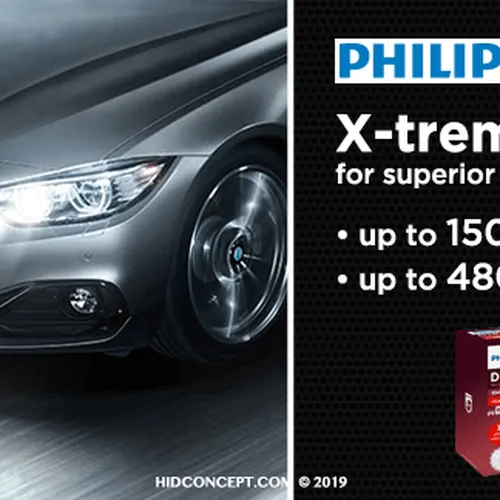 D2S 85122 +150% 85V 35W 4800K - Bóng đèn pha xe ôtô xe hơi Xenon Philips D2S 85122 +150% 85V 35W ánh sáng trắng 4800K