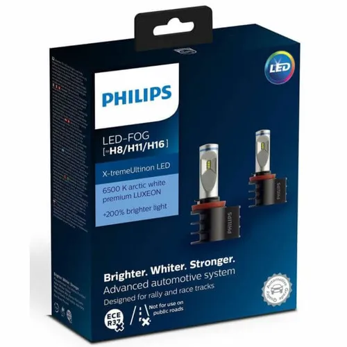  H11 LED 12794- Bóng đèn pha Led xe ô tô/ xe hơi Philips H11 LED 12794 6500K (gầm ) ( màu trắng)