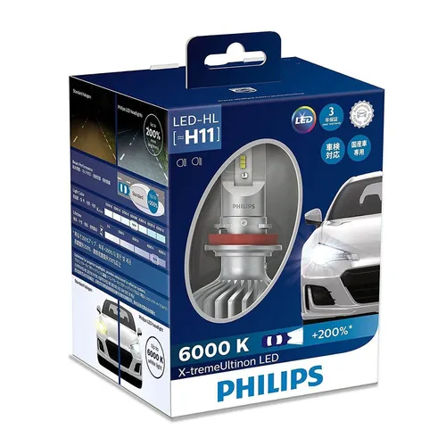 H11 LED 11362 6000K + 200%- Bóng đèn pha Led xe ô tô/ xe hơi Philips X-tremeUltinon H11 LED 11362 6000K + 200%