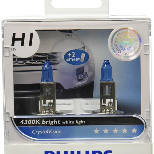  H1 12258 -Bóng đèn xe hơi/ xe ô tô Halogen Philips CRYSTAL VISION H1 12258 CVB1 12V 55W ánh sáng 4300K 