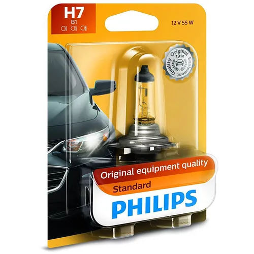  H7 12972-Bóng đèn pha ôtô/ xe hơi Philips Halogen H7 12972 WV 12V 55W PX26D S2 ánh sáng vàng nghệ, độ màu 2900K
