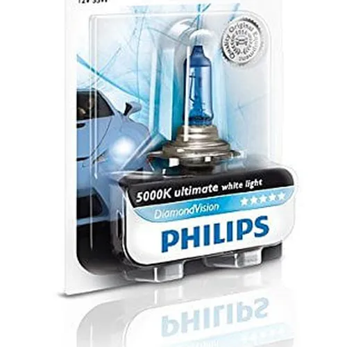  H7 12972 - Cặp bóng đèn pha ôtô/ xe hơi Philips Halogen H7 12972 DV 12V 55W PX26D S2 ánh sáng trắng, độ sáng 5000K