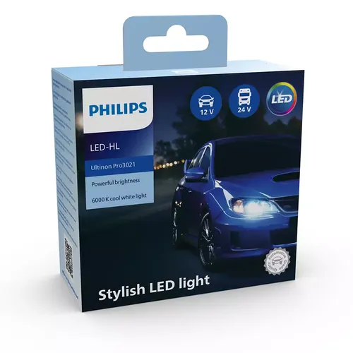 Khám phá ngay bóng đèn pha/Cos xe hơi ô tô Philips LED H4 11342 Pro3021 X2 12V-24V-6000K