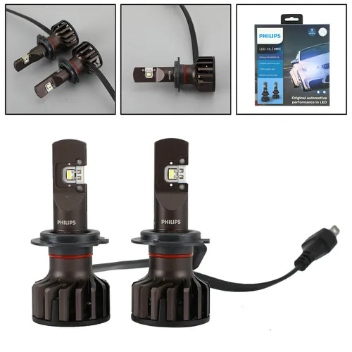 HB3/4 Pro 9000 LED 11005 U90 CW X2 12V-24V-5800K - Hộp 2 Bóng đèn pha LED Philips tăng sáng 250% cho xe hơi xe ô tô