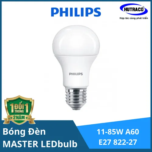 Bóng đèn  Philips MASTER LEDBulb 11-85W A60 E27 822-27 230V FR D