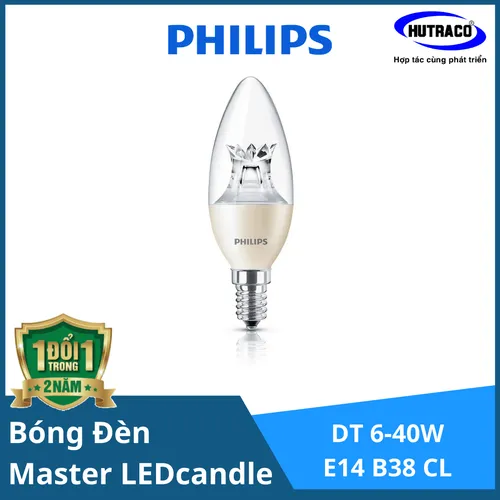 Bóng đèn  Philips MASTER LEDcandle DT 6-40W E14 B38 CL