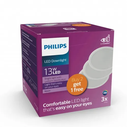 Bộ đèn downlight âm trần LED Philips Menson 59464 13W D125 EyeComfort ánh sáng êm dịu bảo vệ đôi mắt sáng gia đình bạn