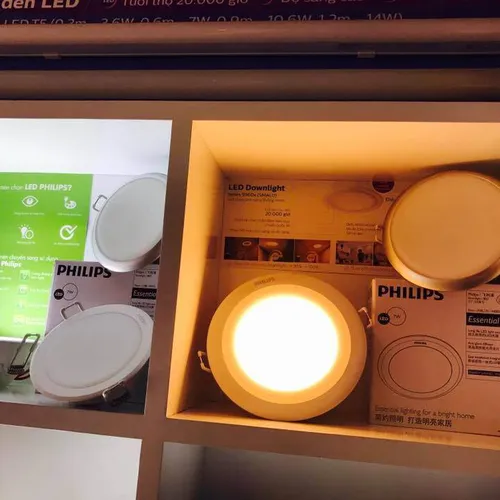 Bộ đèn downlight âm trần LED Philips 59062 Smalu điều khiển bằng Remote 125 RM 9W TW WH recessed LED