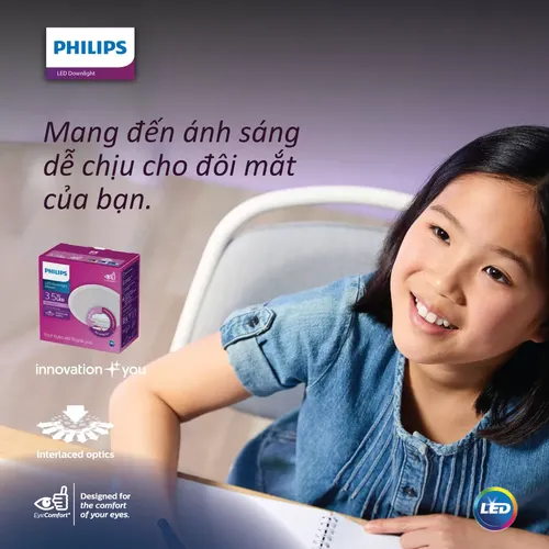 Bộ đèn downlight âm trần Led đổi màu Philips Meson SSW Φ125 SceneSwitch 13W WH recessed