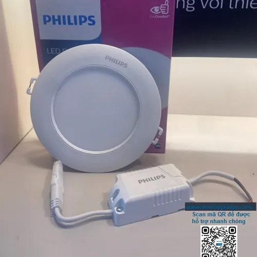 Đèn Downlight âm trần Led Philips siêu mỏng DL262 EC RD D100 6W 4000K W HV SNI 02 