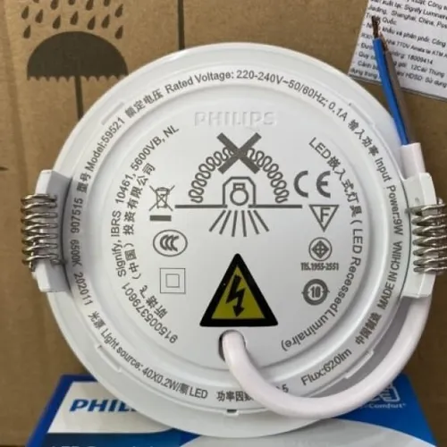Bộ đèn downlight âm trần LED Philips 59521 MARCASITE 100 9W 6500K WH recessed