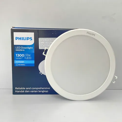 Ánh Sáng Định Hình Không Gian: Khám Phá Đèn Downlight Âm Trần Led Philips DN027B G3 LED12/WW 12W 220-240V D150 RD 3000K 1200lm 50.000h