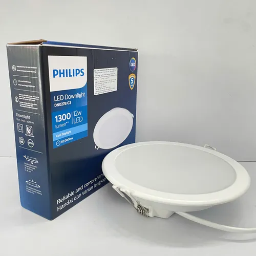 Ánh Sáng Định Hình Không Gian: Khám Phá Đèn Downlight Âm Trần Led Philips DN027B G3 LED12/WW 12W 220-240V D150 RD 3000K 1200lm 50.000h