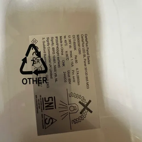 Ánh Sáng Kiến Tạo Tương Lai. Khám Phá Máng đèn Led tấm panel Philips CertaFlux LED BL Panel 30120 865 MD3/44W 220-240V 300x1200mm 6500K.