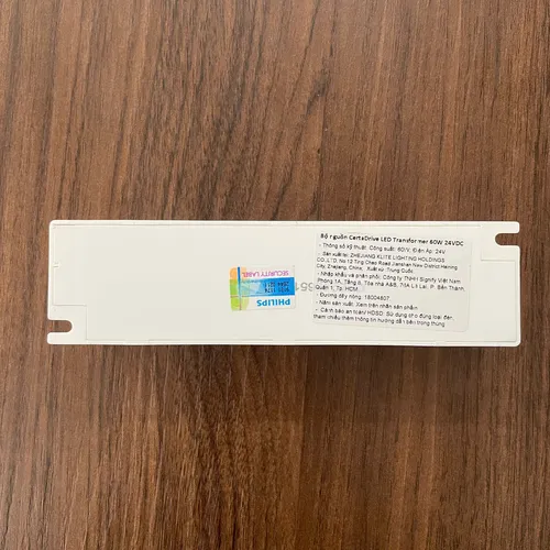 Kiến Tạo Ánh Sáng Hoàn Hảo. Khám Phá Nguồn Philips CertaDrive LED Transformer 60W 24VDC.