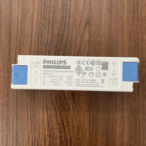 Kiến Tạo Ánh Sáng Hoàn Hảo. Khám Phá Nguồn Philips CertaDrive LED Transformer 60W 24VDC.