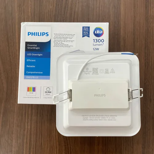 Tái Định Nghĩa Không Gian Sống | Đèn Downlight Âm Trần Vuông Led Philips DN027B G3