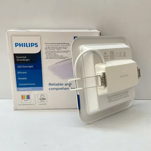 Ánh Sáng Tái Định Nghĩa Không Gian. Trải Nghiệm Đèn Downlight Âm Trần Vuông Led Philips DN027B G3.