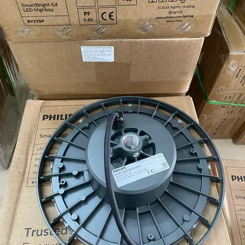 Nâng Tầm Không Gian. Trải Nghiệm Đèn LED Highbay Chiếu Sáng Nhà Xưởng Philips Highbay BY239P 100W LED130/CW PSU GM G2 6500K 13000lm.