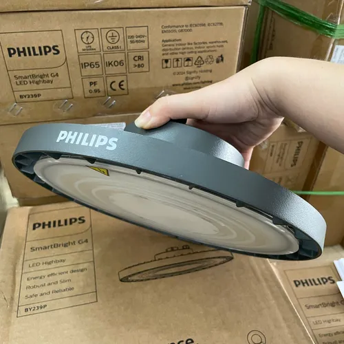 Nâng Tầm Không Gian. Trải Nghiệm Đèn LED Highbay Chiếu Sáng Nhà Xưởng Philips Highbay BY239P 100W LED130/CW PSU GM G2 6500K 13000lm.