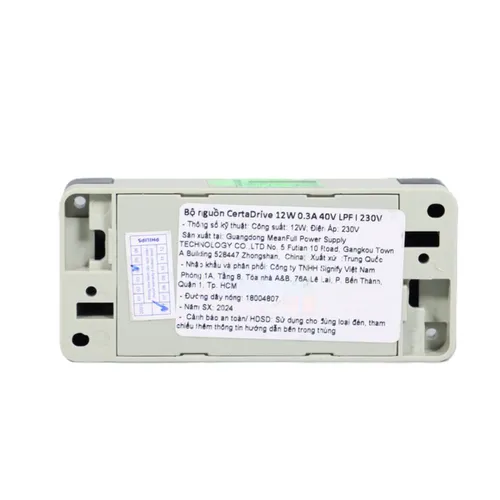 Kiến Tạo Nguồn Sáng Hoàn Hảo | Bộ nguồn Driver Led Philips CertaDrive 12W 0.3A 40V LPF I 230V