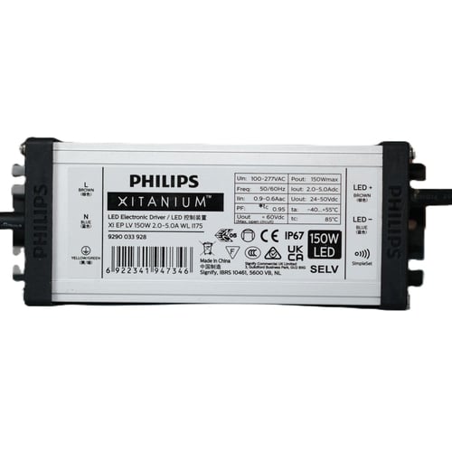 Khám phá Bộ nguồn Driver LED Philips Xitanium Xi EP LV 150W: Ánh sáng dẫn lối tương lai