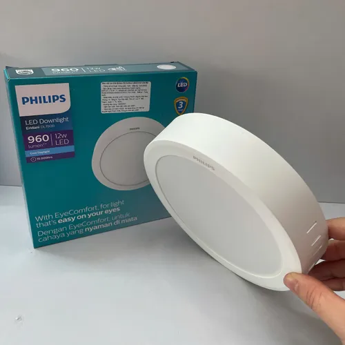 Kiến Tạo Ánh Sáng Hoàn Hảo. Khám Phá Đèn Led Ốp Nổi Tròn Downlight Philips Eridani RD Surface LED9 D150 12W 865 6500K 960lm.