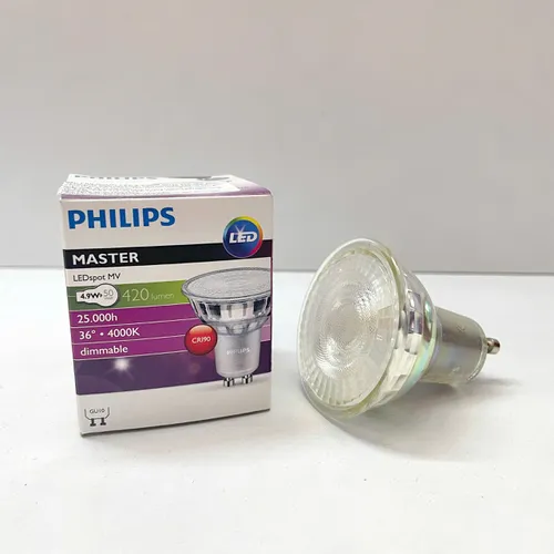 Ánh Sáng Tinh Hoa, Không Gian Bừng Sáng. Khám Phá Bóng đèn Led âm trần chiếu điểm Philips Master Led 4.9-50W GU10 940 36D Dim 4000K