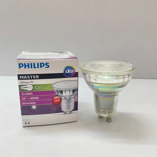Ánh Sáng Tinh Hoa, Không Gian Bừng Sáng. Khám Phá Bóng đèn Led âm trần chiếu điểm Philips Master Led 4.9-50W GU10 940 36D Dim 4000K