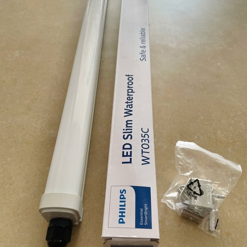 Ánh sáng vĩnh cửu, bền bỉ thách thức mọi giới hạn. Khám phá Bộ máng đèn LED chống thấm Waterproof Philips Ess SmartBright WP Batten WT035C 30W LED30/CW PSU GM CFW L1200 6500K 1m2 3000lm IP65 – Nâng tầm không gian bạn xứng đáng, ngay hôm nay.