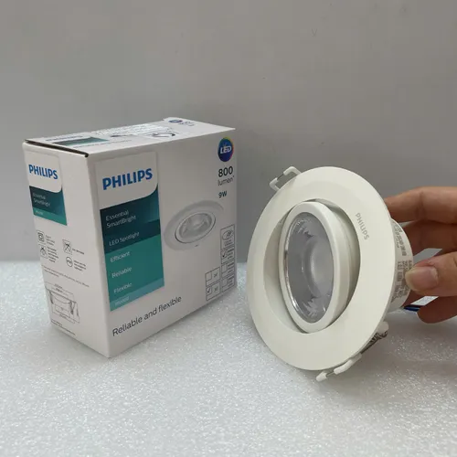 Kiến Tạo Không Gian Hoàn Mỹ. Khám Phá Ngay Đèn downlight âm trần chiếu điểm Led Philips Ess SmartBright Spotlight RS100B LED8 830 9W 220-240V D90 WB 3000K 36D 800LM IP20