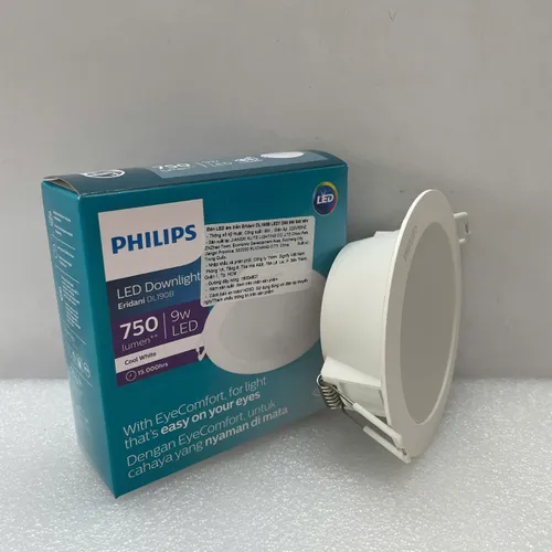 Ánh Sáng Tái Định Nghĩa Không Gian Sống. Khám Phá Đèn Downlight Âm Trần Led Philips Eridani DL190B LED7 D90 9W 840 WH SNI 4000K 750lm